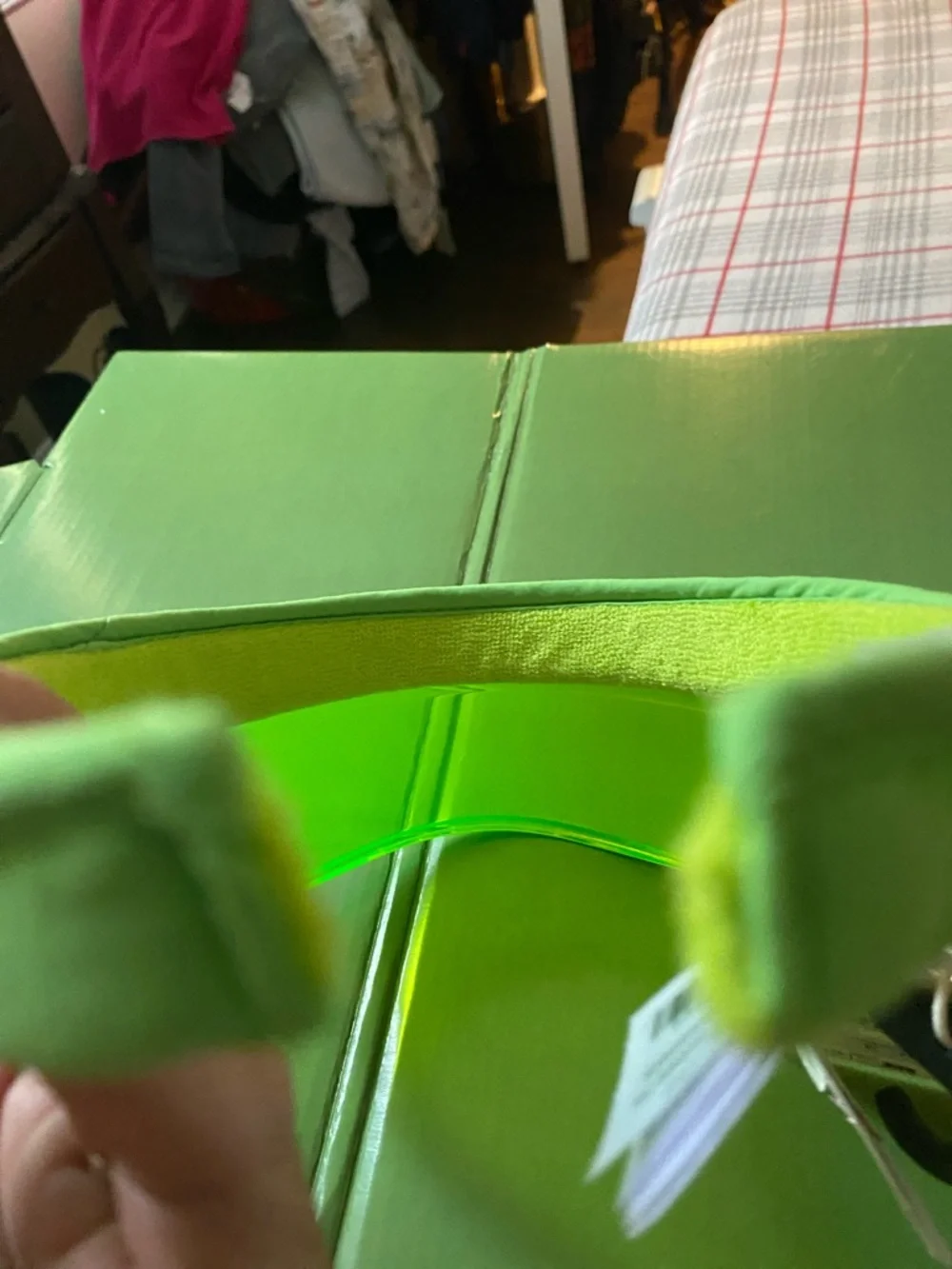 Zara Neon Green Kids Visor